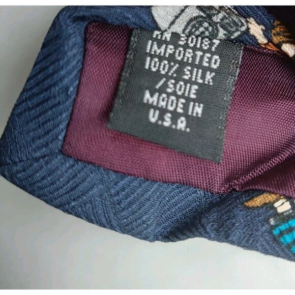 Peanuts Necktie Karaoke Kids 100% Silk Tie Multi-colored - Picture 5 of 5